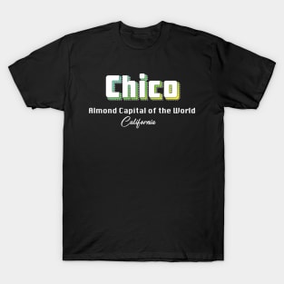 Chico California Yellow Text T-Shirt